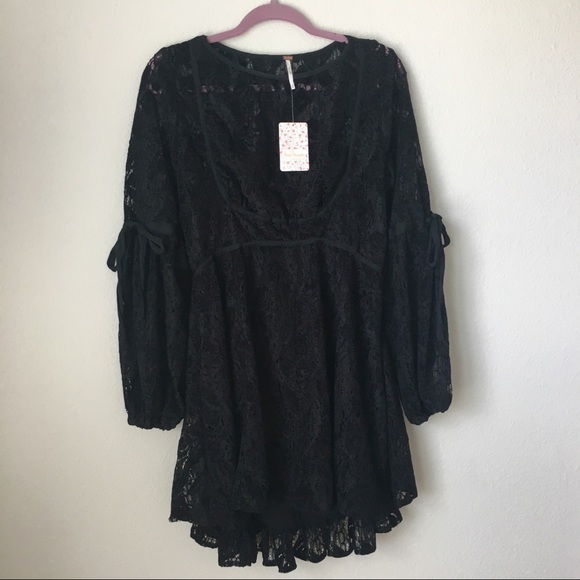 knee length dresses for ladies Free People Tabby Lace Mini Dress  TandyWear